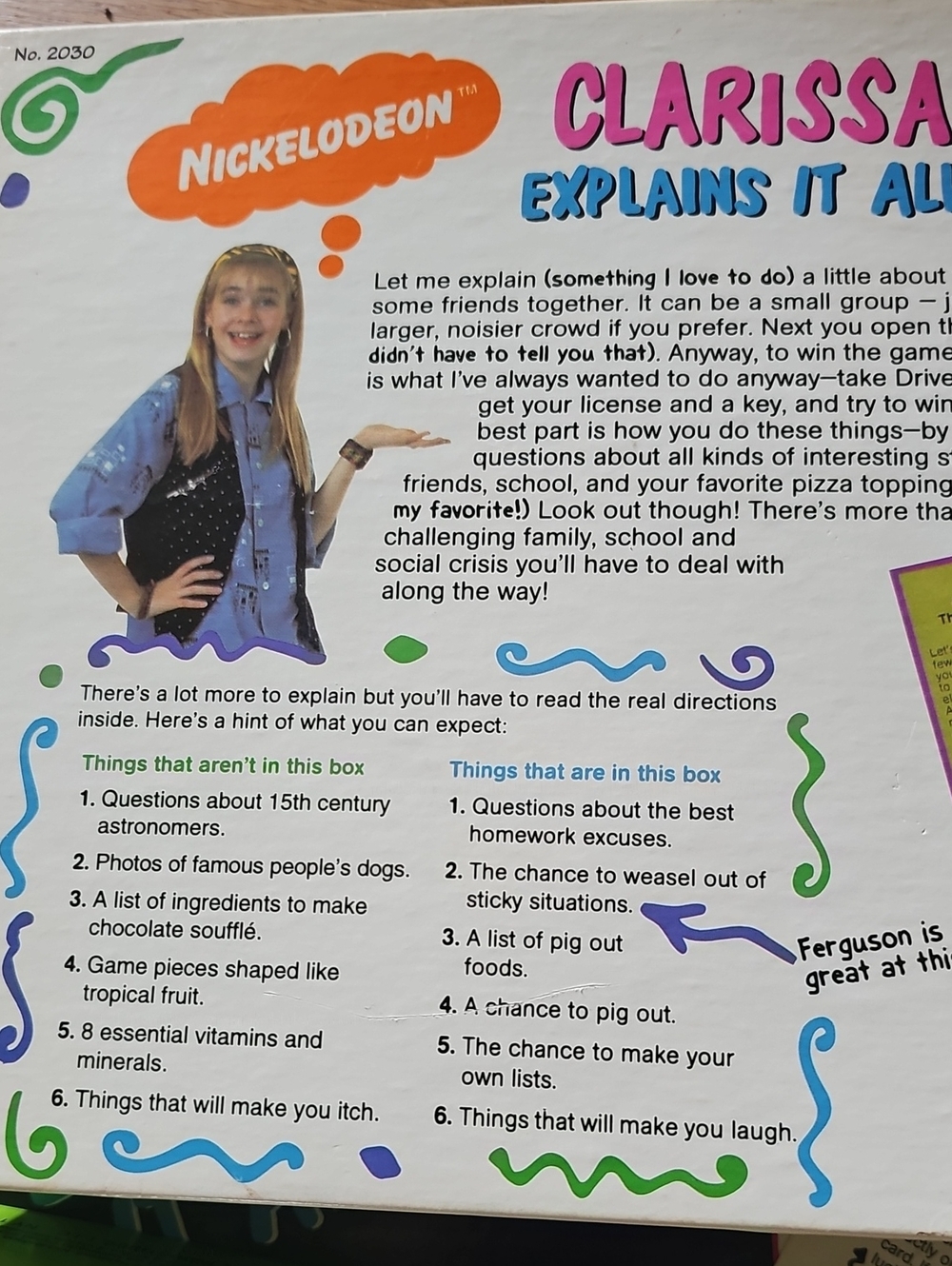 Vintage 1994 Clarissa Explains It All Board Game Nickelodeon Complete - Picture 11 of 14